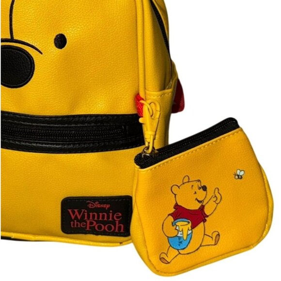 Disney Winnie The Pooh Girls Bag Yellow Mini Backpack Red Strap Honeypot Keychai main image 6